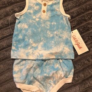 Cat & Jack Sky Blue Tie-Dye Kids Set